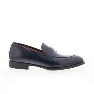 Classic Black Leather Penny Loafers - Men